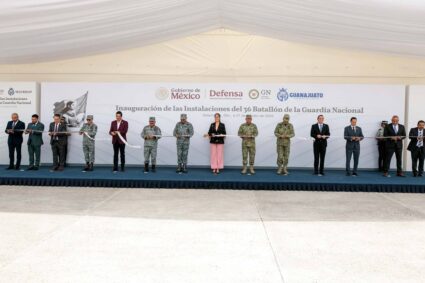 Inaugura Gobernadora Libia Dennise instalaciones de la Guardia Nacional en Salamanca